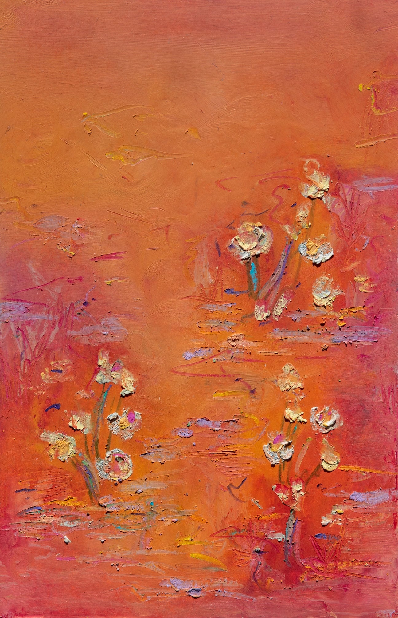 Fall Oil Pastel Art Print