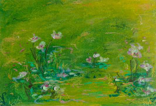 Spring Oil Pastel Art Print
