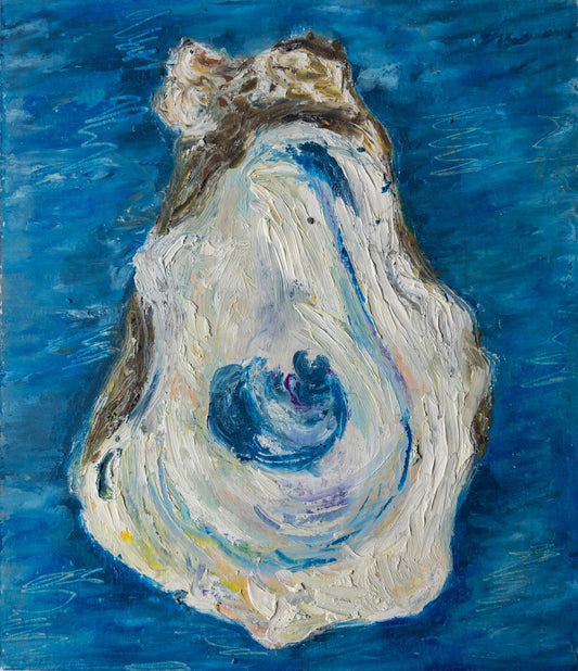 Oyster Oil Pastel Art Print